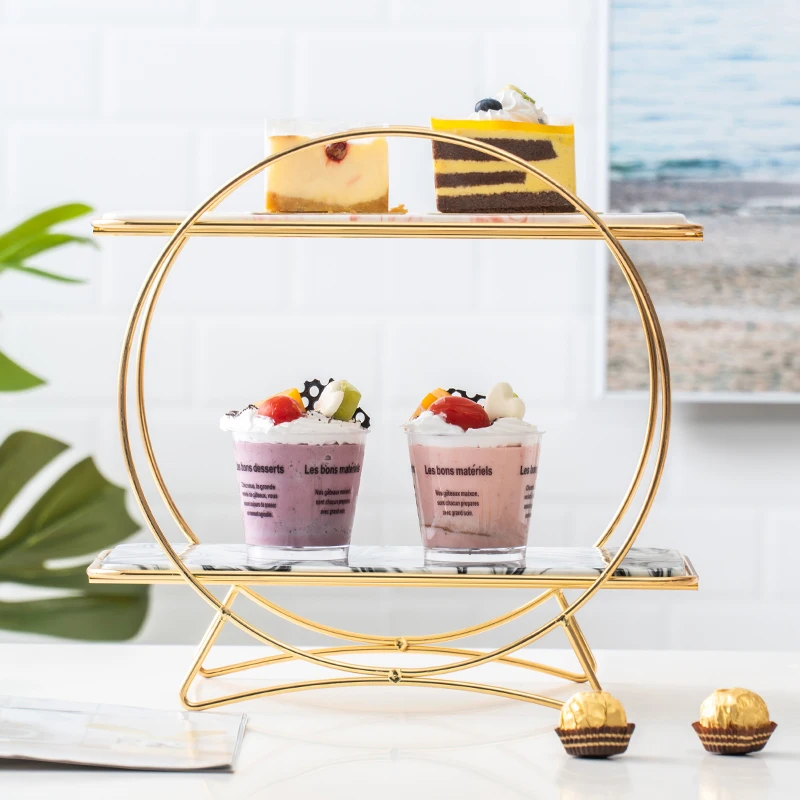 

Candy Dessert Storage Tray European Cake Display Stand Cake Dish Dessert Frame Home Decoration Desktop Cosmetic Stand