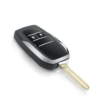 Chiave telecomando per Isuzu aggiornato Flip Remote Key Fob 2 pulsante per Isuzu d-max TOY43 - KEYYOU per Isuzu aggiornato Flip Remote Key Fob 2 pulsante per Isuzu d max TOY43