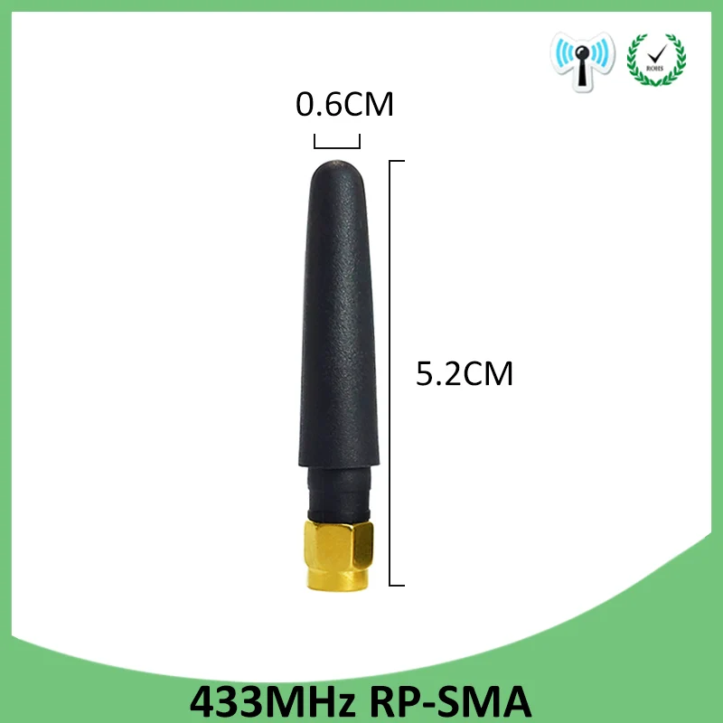 GRANDWISDOM 5/10/20pcs 433mhz antenna 3dbi sma female lora antene module lorawan antene ipex 1 SMA male pigtail Extension Cable