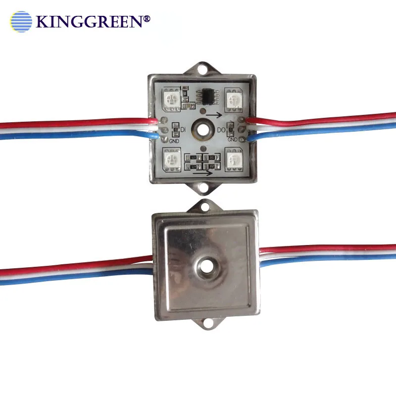 5000X All'Ingrosso Della Fabbrica Ws2811 Digital Rgb Dream Color String Module 35*35Mm 4 Led Pixel Module Light Express Spedizione Gratuita