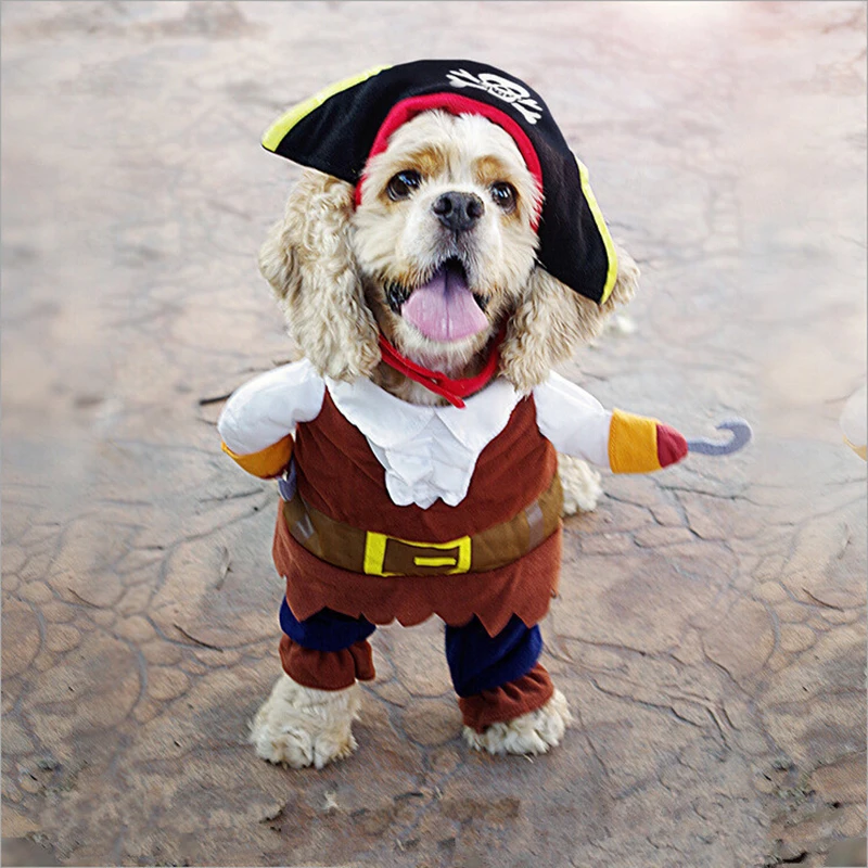 Одежда для домашних животных Косплей Пиратские собаки кошка Хэллоуин милый костюм одежда комфорт для маленьких средних собак новое поступление