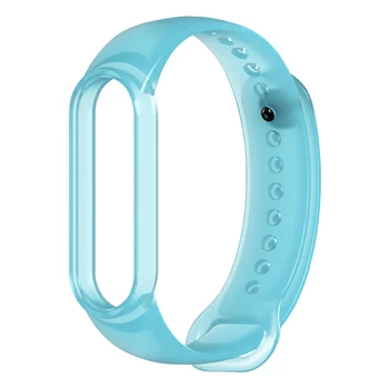 

Silicone Transparent Strap Suitable For Xiaomi Bracelet 5 Adjustable Personalized Jelly Silicone Wristband For Xiaomi Mi Band 5