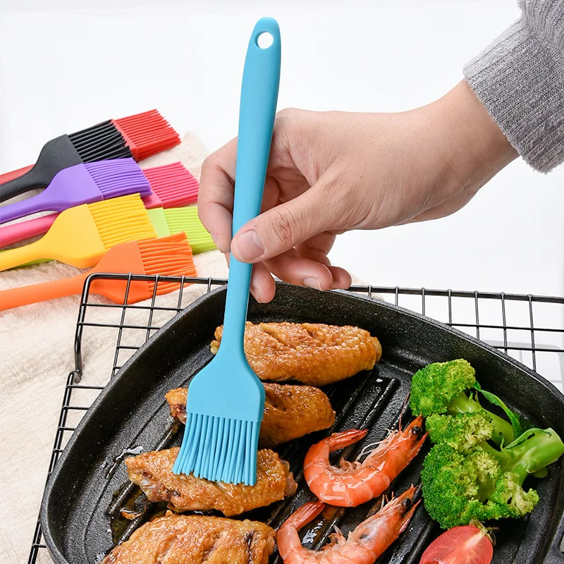 1Pc Silicone Form Baking Pastry Brush DIY Cake Bread Barbecue Oil Soft Painting Spatula Kitchen Cooking Tools for Steak