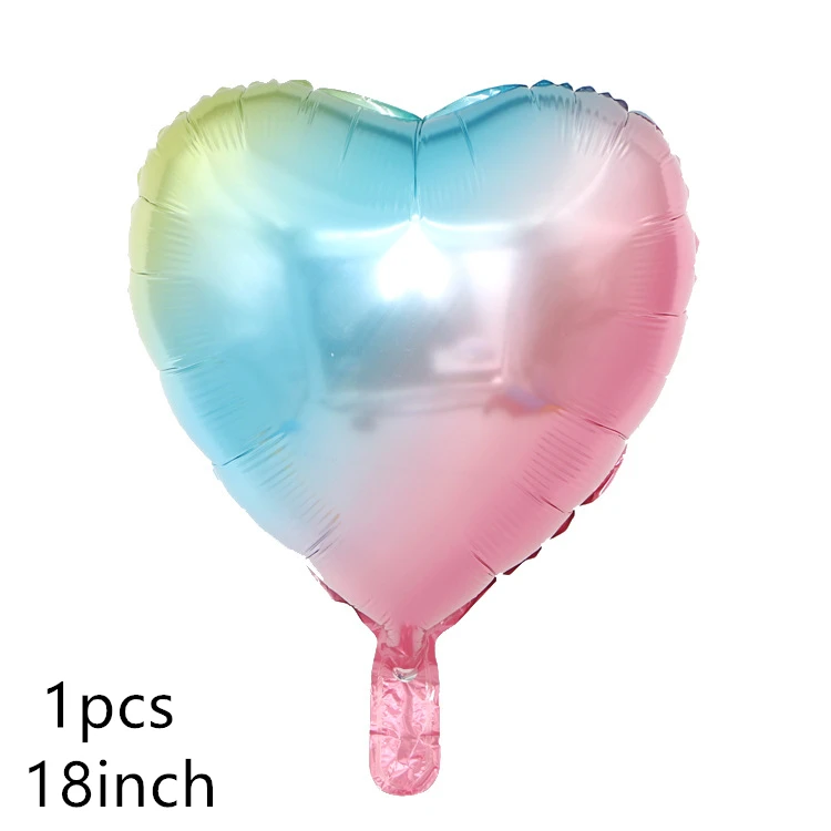 1pcs Новинка, 1 шт., градиентный хвост русалки, фольга, воздушные шары, зеленая рыба, нижняя часть тела, баллоны, с днем рождения, свадебные украшения, детские игрушки - Цвет: 1pcs