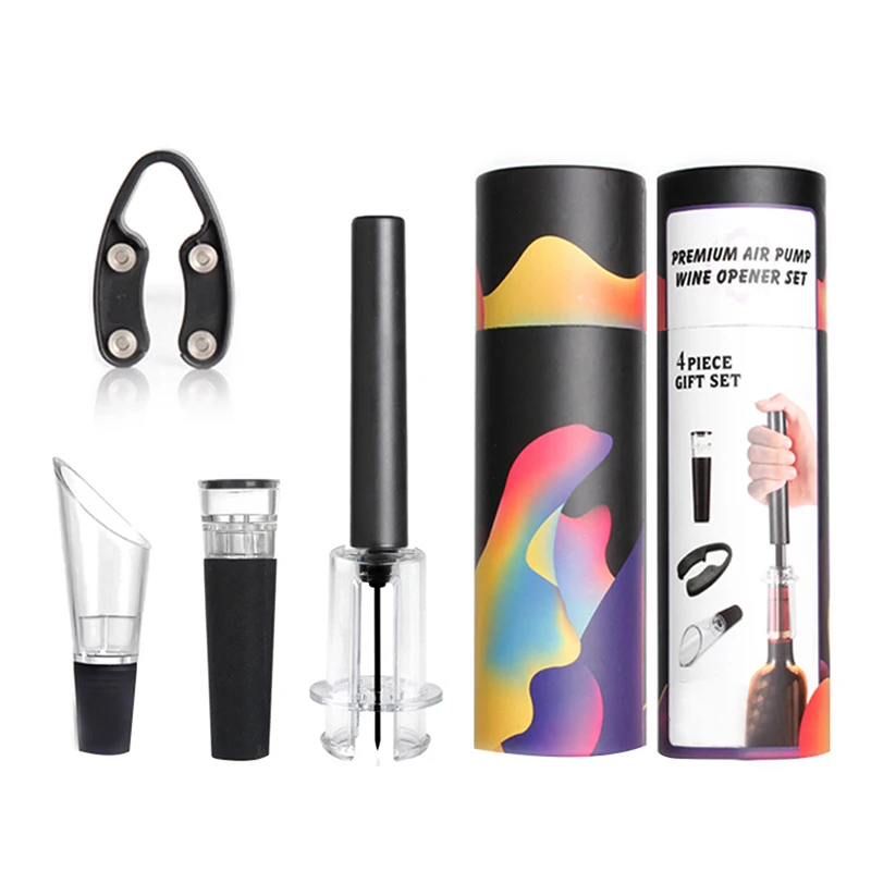 Practical Red Wine Pneumatic Bottle Opener Wine Pourer Vacuum Wine