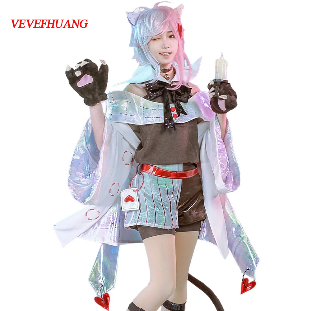 Vevefhuang Alice Au Pays Des Merveilles Cosplay Deguisement Laser Garcon Cheshire Chat Fan Art Cosplay Costume Beau Halloween Costumes Cadeau