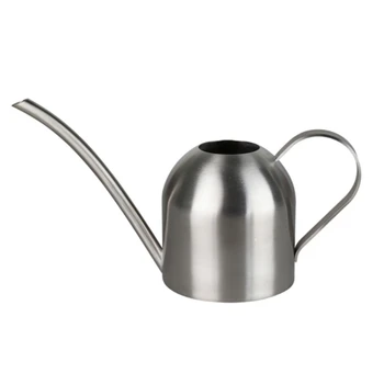 

1000Ml Metal Indoor Outdoor Plant Watering Can for House Plants (Stainless Steel)