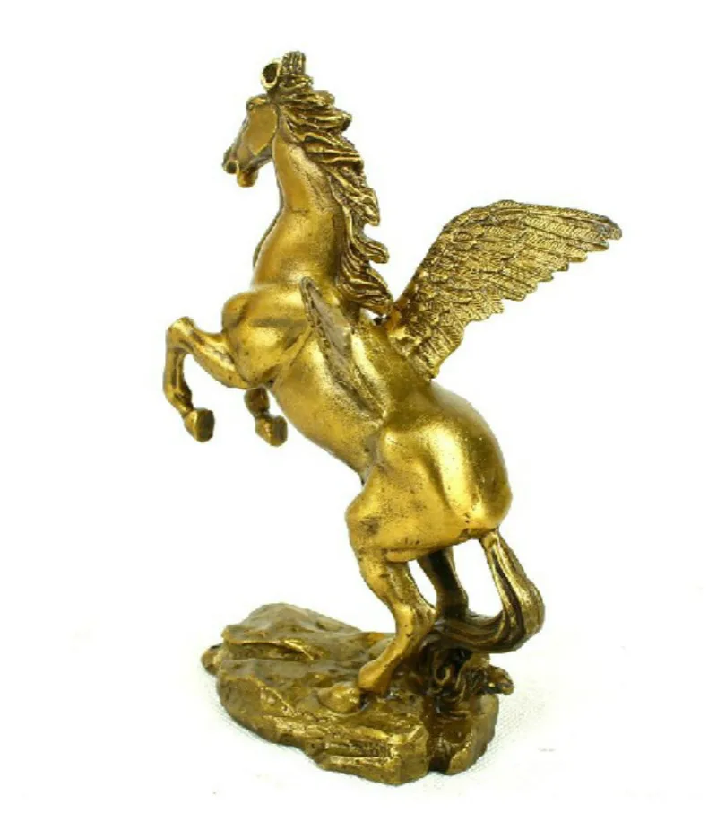 Коллекционные китайские медные животные Pegasus греческая мифология Крылатая муха