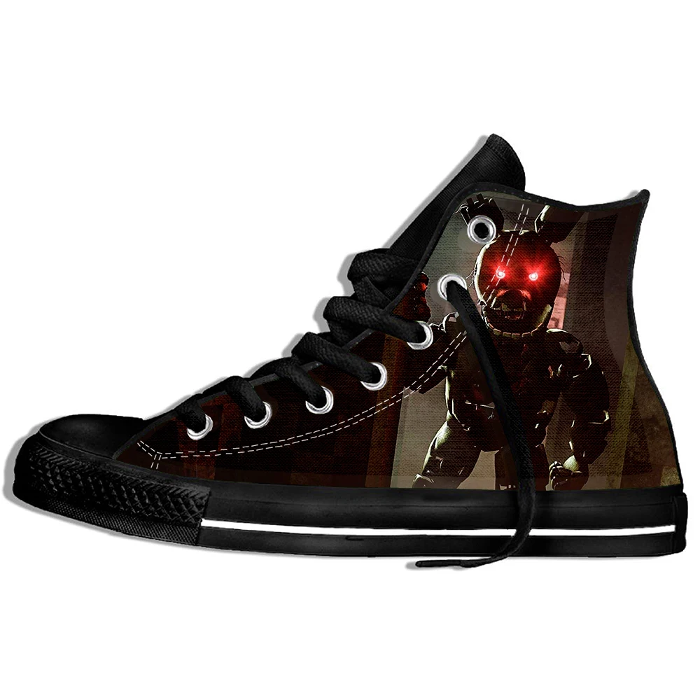 Fnaf/обувь с 3D принтом; Новинка года; обувь для мальчиков; Five Nights at Freddy's; летняя Уличная обувь; кроссовки; обувь с аниме; мужская повседневная обувь - Цвет: Fnaf 7