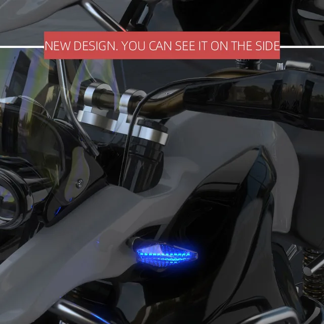 غاسل تحذير ضوء مناسبة لسوزوكي 12 فولت دراجة نارية العام أنبوب إضاءة ليد لامع تعديل DL250 النهار تشغيل ضوء-2