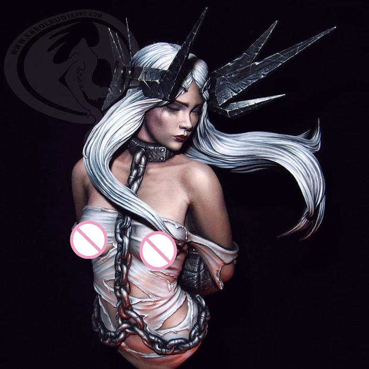 1/10 шкала Неокрашенная Смола Бюст Fallen angel коллекция бюст