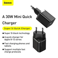Baseus Super Si 30W USB C Charger Adapter for iPhone 14 13 12 Pro Max iPad Type C QC 3.0 PD Fast Charge for Xiaomi Quick Charger - Image 2