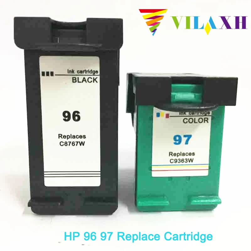 

Vilaxh Replacement Toner Ink Cartridge96 97 For PhotoSmart 8100 8450 2610 2710 8750 Deskjet 5740 6540 6840 9800 Printer