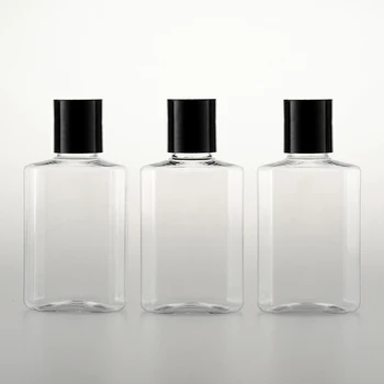 

20pcs 80ml Plastic Liquid Bottle Clear Empty Refillable Sanitizer Liquid Bottle Portable Makeup Container