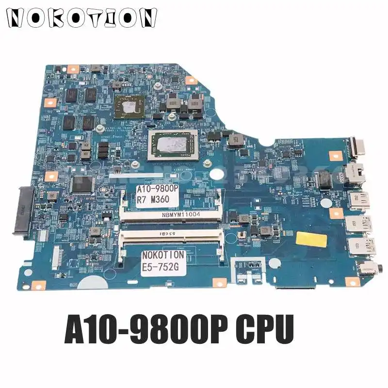 NOKOTION 14278-2 448.04Y02.0021 для Acer Aspire E5-752G материнская плата ноутбука FX-8800P ЦП 2 Гб графика