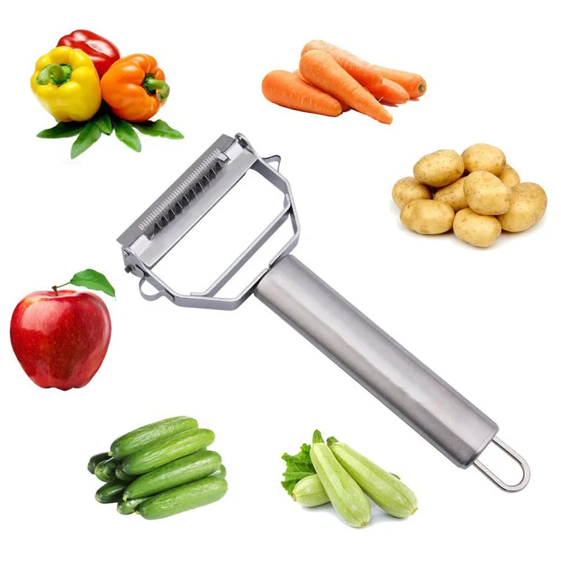 Peeler For Kitchen Vegetable Peeler Rotary Serrated Peeler Fruit Peeler  Potato Shredder Straight Blade Slicer Potato Eye Remover - AliExpress