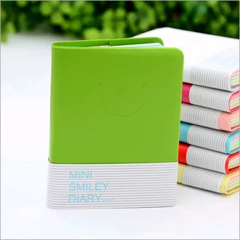 

1pc Mini Smiley Holster Note Pad Creative Smile Face Notepad Agenda Journal Travel Note Book Stationery Promotion Gifts