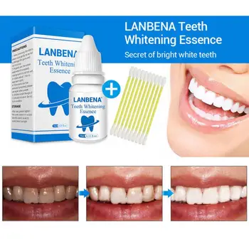

Teeth Whitening Essence Liquid Oral Hygiene Cleaning Remove Stain Brighten Tooth Whitening With Cotton Swab Oral Hygiene TSLM1
