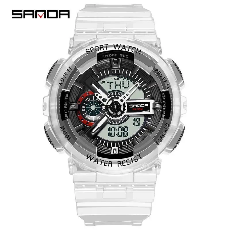 Часы наручные SANDA Мужские Цифровые Брендовые спортивные модные повседневные в