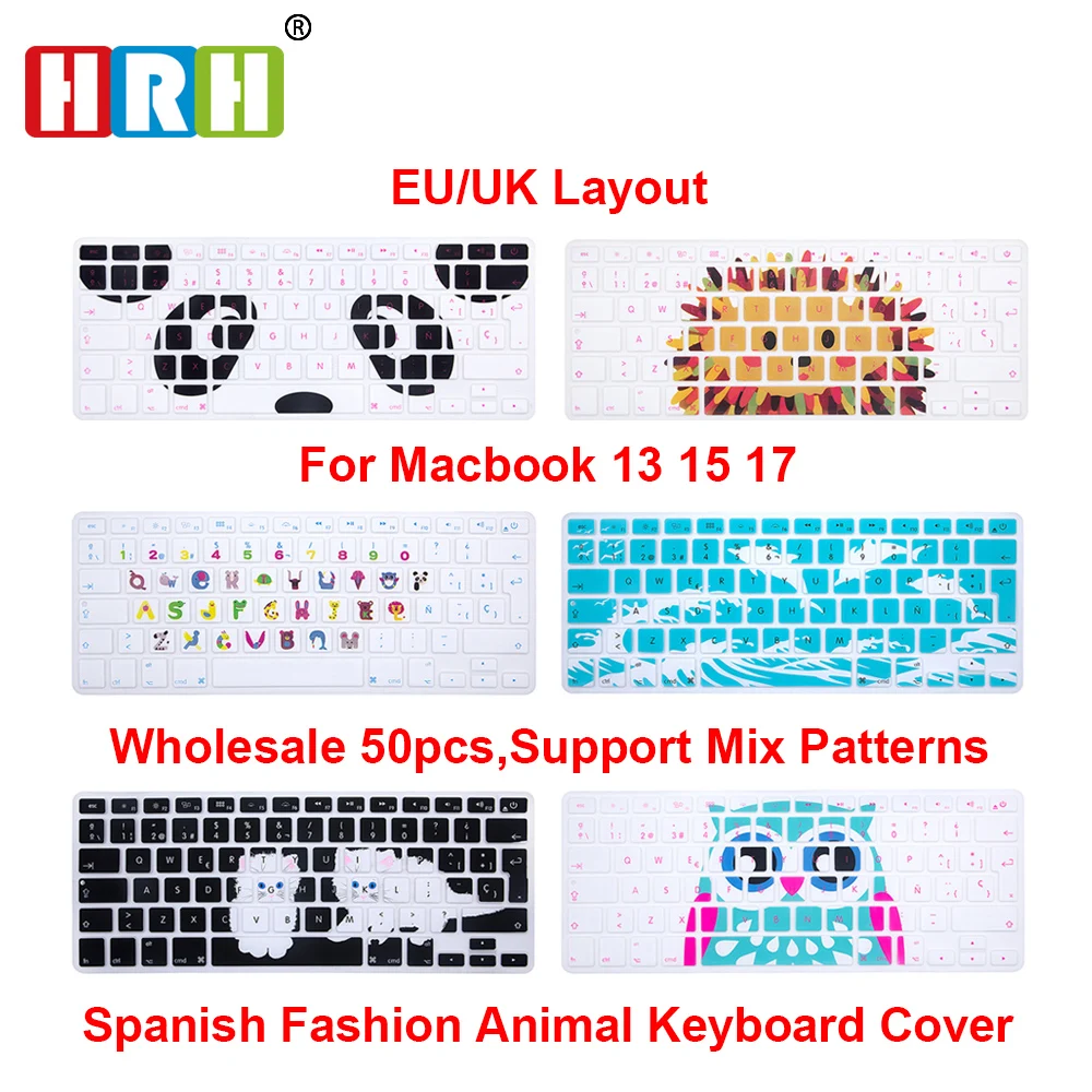 Чехол HRH силиконовый для клавиатуры Macbook Air Pro Retina 13 15 17 EU|silicone keyboard cover|keyboard coverkeyboard