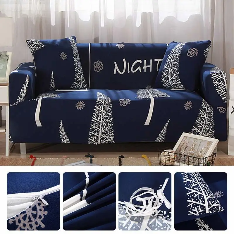 

Sofa Slipcovers Printing Stretchable Elastic Sofa Cover Modern 4 Seater Sofa Cover SA47008