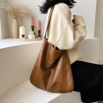 

Fashion Women Bags PU Leather Crossbody Bags for Women Vintage Soft Female Handbag Elegant Solid Chain Shoulder Bag Sac A Main