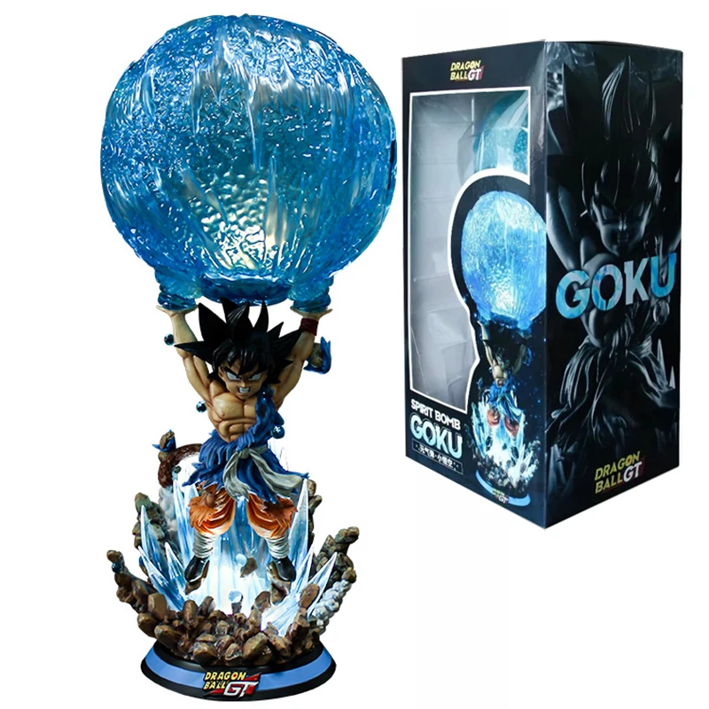 21 New Dragon Ball Gt Spirit Bomb Son Goku Statue Figure Collectible Model Toys Birthday Gifts For Adults And Children Action Figures Aliexpress