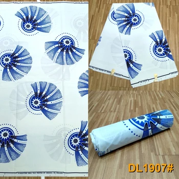 

African Wax Prints Polyester Fabric Hot Sale 6 yards African Fabric for Party Dress S20602-7