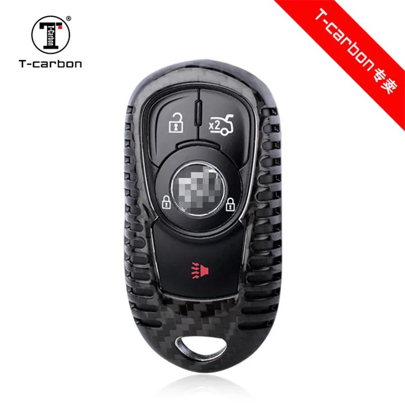 Чехол для ключей из настоящего углеродного волокна для OPEL Astra Buick ENCORE ENVISION, новые кольца для Лакросса, защитная оболочка для стайлинга автомобилей