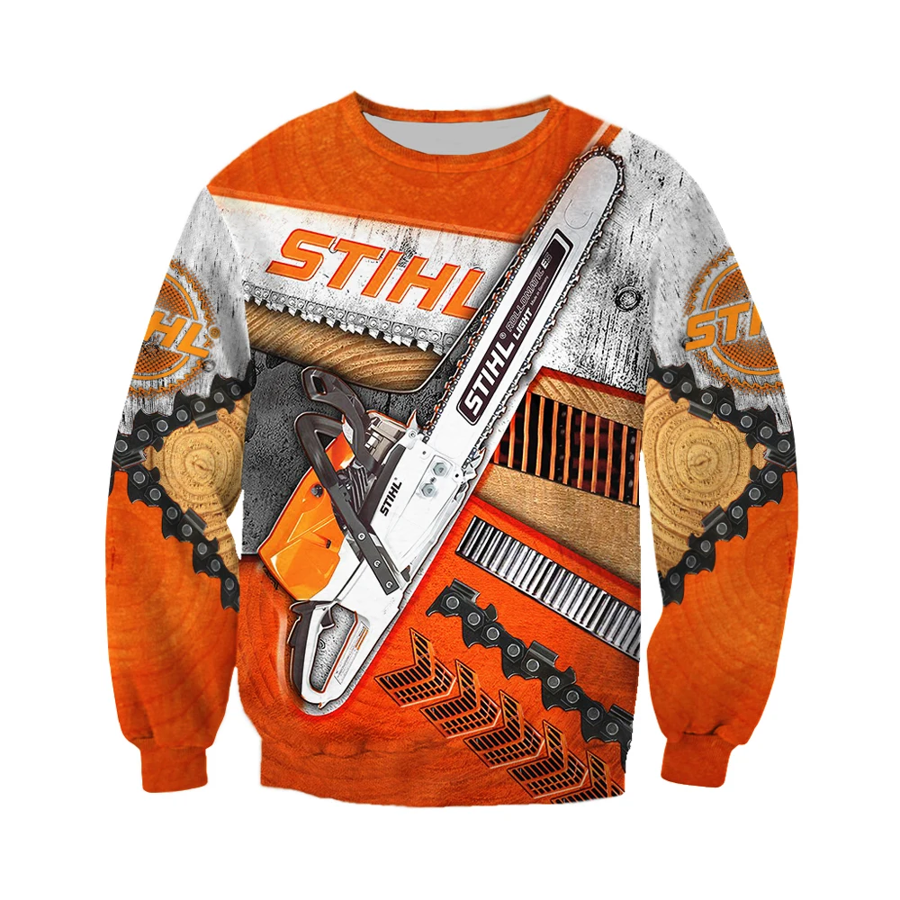 Newest Amazing Cool Chainsaw hoodies Sweatshirt 3D Print Crewneck Pullover men women hoodies Casual Long Sleeve Outerwear J-002