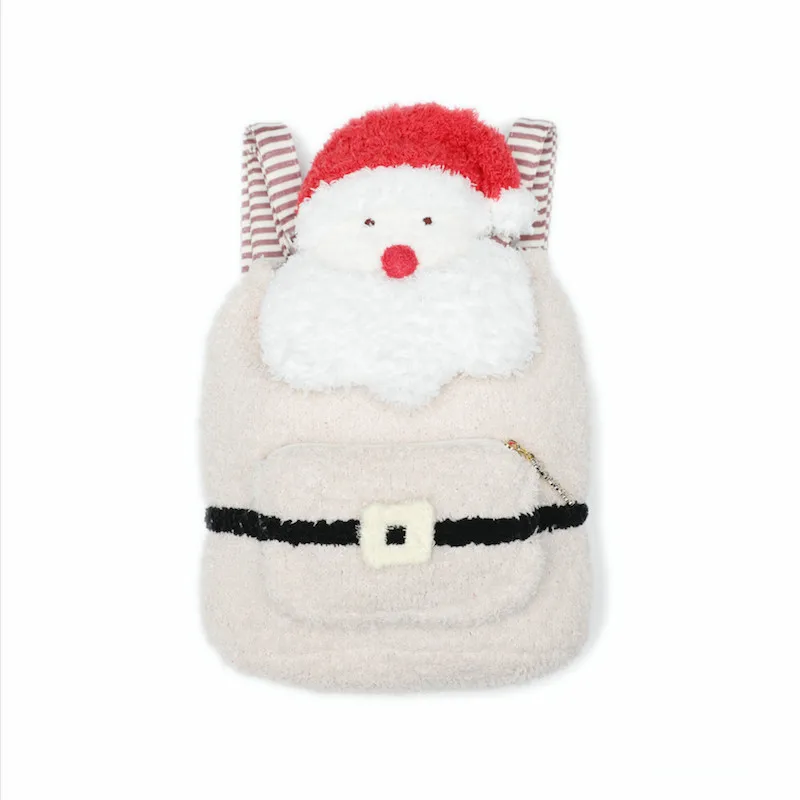 

Japanese Kawaii Santa Claus Shoulder Backpack Plush Doll School Bag Messenge Bags Plush Toy Christmas Xmas Gift For Girls Kids