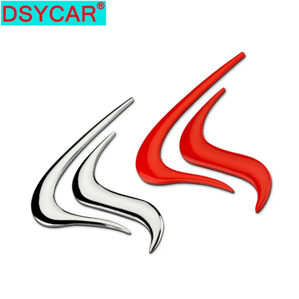 DSYCAR 1 шт. новинка 3D металлическая наклейка для бокового брызговика заднего