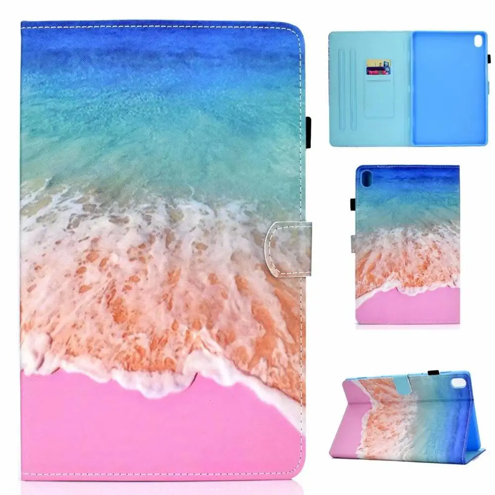 4 Lovely Children Cartoon PU Leather Magnet Smart Tablet Case for Huawei Mediapad M6 10.8 Inch Flip Stand Cover Funda+Pen - Цвет: 4