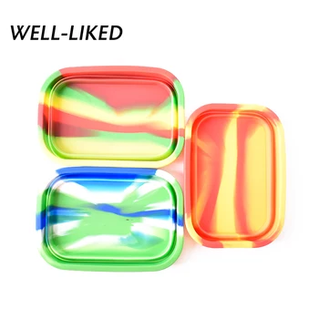 

15*20 cm Big Silicone Rolling Tray Smoking Herbal Herbla Oil Tobacco Joint Rolling Paper Tray