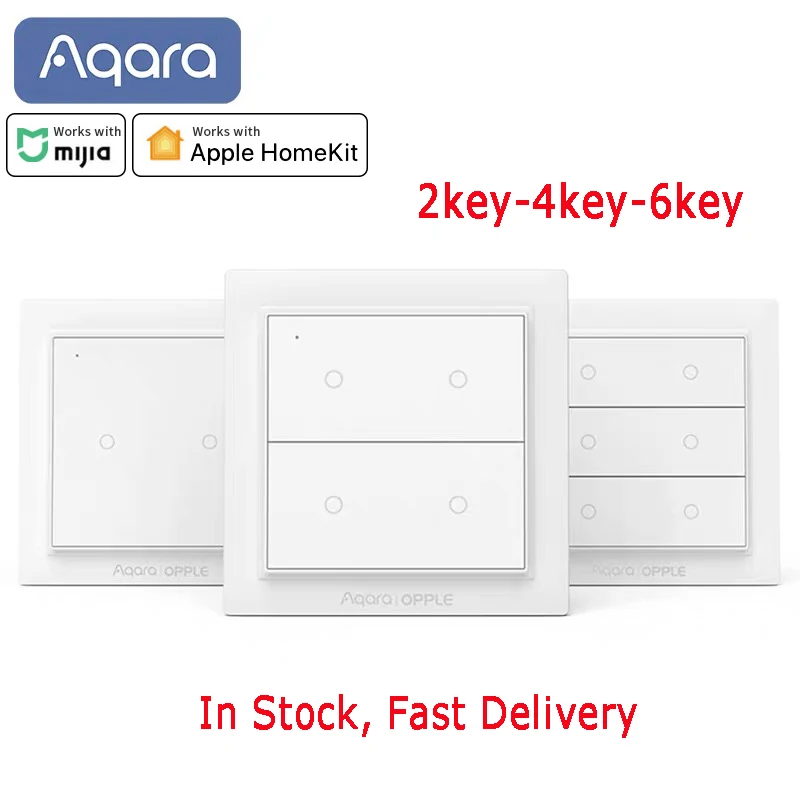 Умный беспроводной переключатель Aqara ZigBee работает с приложением Mijia Apple HomeKit 3 0 |