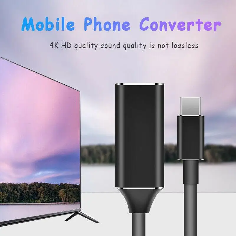 BEESCLOVER тип-c к HDMI HD tv адаптер USB-C 4k адаптер для ПК ноутбука планшета для телефона Plug Play стабильная передача сигнала r35