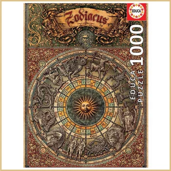 

NEW Assembling Discoloration Ancient Twelve Constellations Horoscope 1000 Pieces Jigsaw Puzzle for Adult Gift