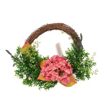 

1Pc Decorative Garland Wreath Pendant Christmas Wreath for Home
