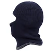 Bonnet d'hiver pour hommes et femmes, Bonnet écharpe en laine, masque, Gorras, Bonnet tricoté ► Photo 2/6