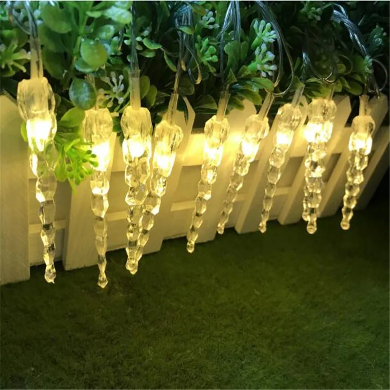 

10M 100LED Curtain Icicle String Lights Christmas New Year Decoration Garland Fairy Light For Wedding Party Home Garden