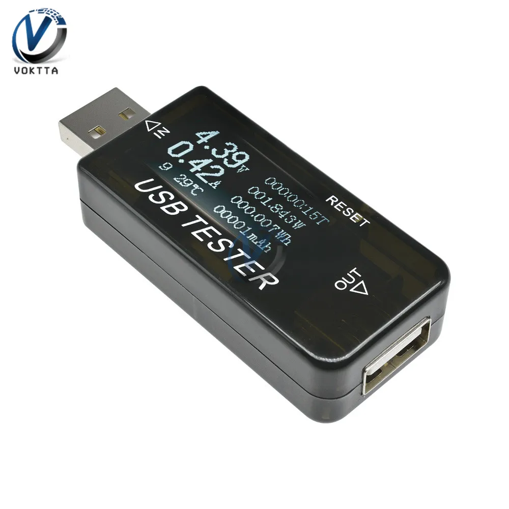 6 в 1 USB тест er Вольтметр Амперметр мощность ёмкость время счетчик энергии ЖК-дисплей Dightal тест USB порт для зарядное устройство