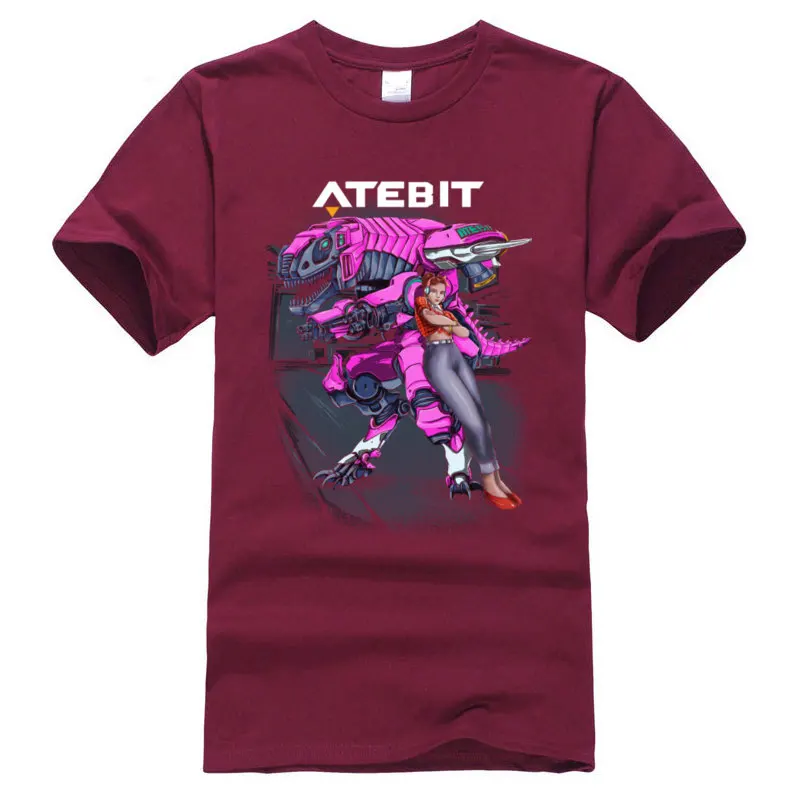 DvATEBIT_1198 Tops Tees New Arrival Crewneck Casual Short Sleeve Cotton Men T-Shirt Europe Tee-Shirts Free Shipping DvATEBIT_1198 maroon