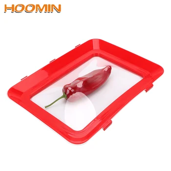 

HOOMIN Keeping Fresh Seal With Buckled Food Preservation Tray Reusable Food Storage Container Creative Kitchen Tool Gadgets