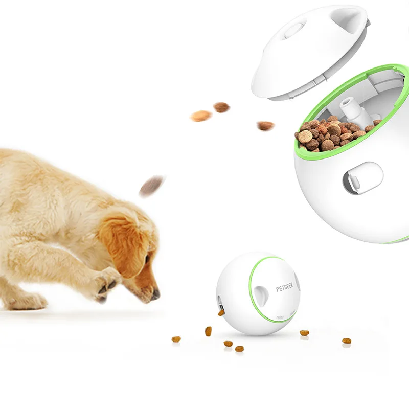 

Funny Pet Puzzle Interactive Music Food Ball Dog Toy Electric Spilled Food Ball Rolling Alone Toy Electronic Toy Robot