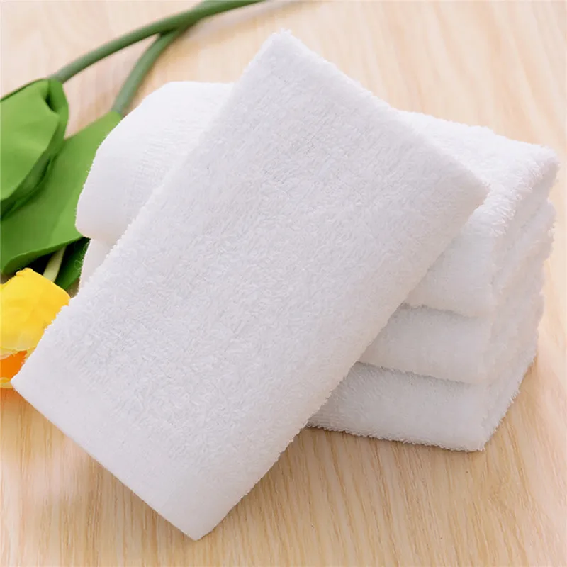 White Супер мягкое банное полотенце для лица, хлопковое одноразовое полотенце для купания, мочалки, ручное полотенце s, белые мочалки для рук GJWYYJ622 - Цвет: White