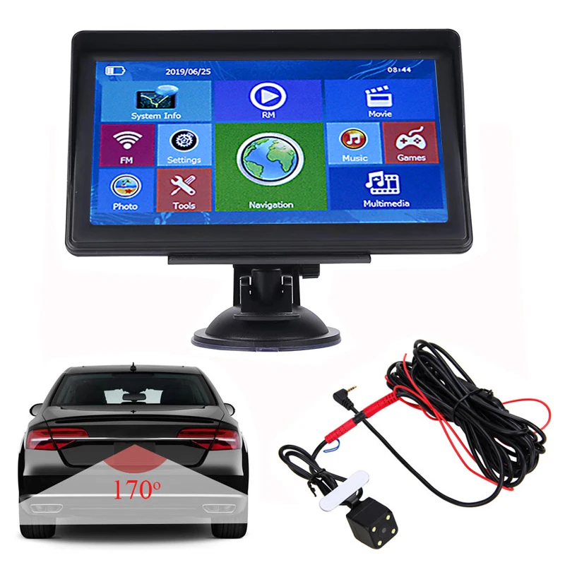 

7 Inch Car GPS Navigator Free Map 256MB+8G 3D Map View 7 Inch GPS Navigation MP3/MP4 Player For Ambulance Truck RV Transporter