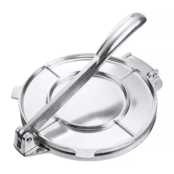

Aluminum Tortilla Maker Press Pan 8'' Pastry Pie Press Maker Long Handle For Kitchen Tortilla Cake Press Pie Bakeware Tool