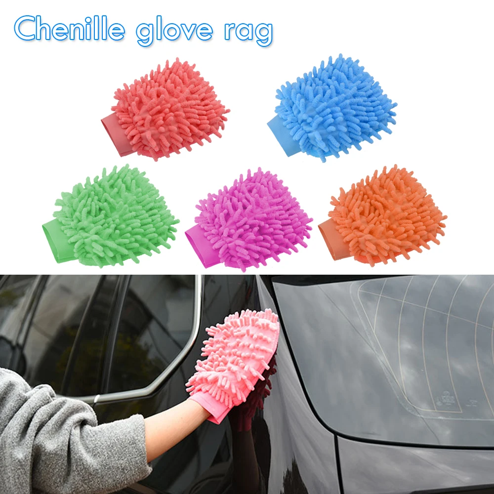 Microfiber Single-sided Universal Easy Gloves Home Cleaning Wipe cloth wash car wash
