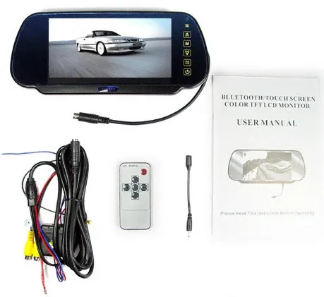 XYCING 7 дюймовый TFT LCD монитор заднего вида Bluetooth сенсорная кнопка Автомобильный