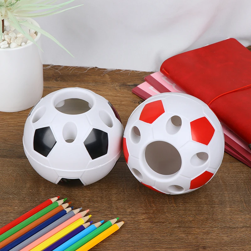 En forma de bola de fútbol, cepillo de dientes, portalápices, estante para escritorio, regalo para estudiantes, gran oferta, 1 unidad